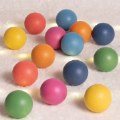 Alternate Image #6 of Rainbow Wood Loose Spheres - 14 Pieces