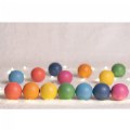 Alternate Image #8 of Rainbow Wood Loose Spheres - 14 Pieces