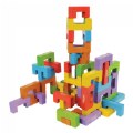 Eco-Friendly Wood Patterning Builders - 48 Pieces