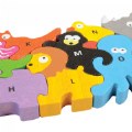 Alternate Image #5 of Animal Parade Letter Puzzle - Eco-Friendly Wood