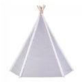 Alternate Image #5 of Easy View Foldable Gray and White Canvas Tent