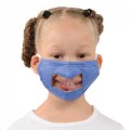 Alternate Image #5 of Clear Child Face Mask - Set of 5 Blue Masks