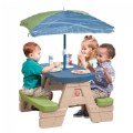 Alternate Image #3 of Sit 'N Play Picnic Table with Umbrella