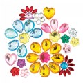 Alternate Image #3 of Transparent Acrylic - Assorted Colors Gemstones - 1 lb