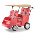 Alternate Image #2 of Gaggle® Parade 4 Child Stroller - Red