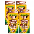 Crayola® Colors of the World 24-Count Colored Pencils - Set of 4
