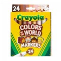 Alternate Image #2 of Crayola® Colors of the World 24-Count Markers - Set of 4