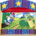 Alternate Image #3 of Tabletop Puppet Theater with Roll-Up Curtain