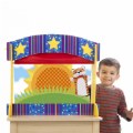 Alternate Image #5 of Tabletop Puppet Theater with Roll-Up Curtain