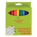 Three Little Twigs Broad Markers - 8 count