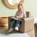 Thumbnail Image #2 of Toddler Modern Vinyl Chair - Brown