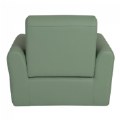 Alternate Image #3 of Toddler Modern Vinyl Chair - Green