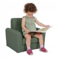 Alternate Image #7 of Toddler Modern Vinyl Chair - Green