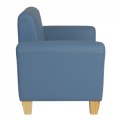 Alternate Image #4 of Modern Vinyl Chair - Blue