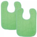 Soft Easy to Clean Bibs - Green - Set of 12