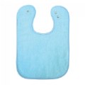 Alternate Image #2 of Soft Easy to Clean Bibs  - Blue - Set of 12