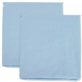 Cotton Compact Size Crib Sheet  - Blue - Set of 2