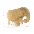 Alternate Image #6 of Elephant Washable Wicker Floor Basket