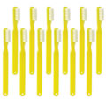 12-Pack Junior Toothbrushes - Yellow