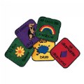 Bilingual Carpet Seating Squares - 12" x 12" - Set of 18