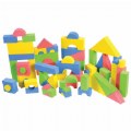 Colorful Soft Foam Building Blocks - 68 Piece Set