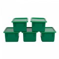 Alternate Thumbnail #4 of Storage Bins with Lids - Set of 5 - Green