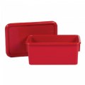 Alternate Thumbnail #5 of Storage Bins with Lids - Set of 5 - Red