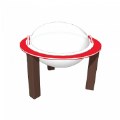 Alternate Thumbnail #2 of 33" Nature Bowl with Lid - In Ground - Preschool - Red/Chocolate