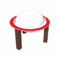 Alternate Thumbnail #2 of 33" Nature Bowl with Lid - Portable - Toddler - Red/Chocolate