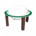 Alternate Thumbnail #2 of 40" Nature Bowl with Lid - In Ground - Green/Chocolate