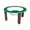 Primary Thumbnail of 40" Nature Bowl with Lid - In Ground - Green/Chocolate