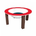 Primary Thumbnail of 40" Nature Bowl with Lid - In Ground - Red/Chocolate