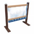 Primary Thumbnail of 2-Sided Portable 56" Art Easel Blue/Chocolate