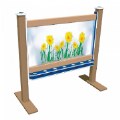 Alternate Thumbnail #2 of 2-Sided Portable 56" Art Easel Blue/Latte