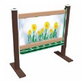 Alternate Thumbnail #2 of 2-Sided Portable 56" Art Easel Green/Chocolate