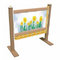 Alternate Thumbnail #2 of 2-Sided Portable 56" Art Easel Yellow/Latte