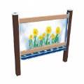 Alternate Thumbnail #2 of 2-Sided In-Ground 56" Art Easel Blue/Chocolate
