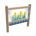 Alternate Thumbnail #2 of 2-Sided In-Ground 56" Art Easel Blue/Latte