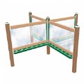 Alternate Thumbnail #2 of 4-Sided In-Ground 112" Art Easel Green/Latte