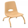 Tapered Leg Stackable Chaiir - 7.5" Seat Height - Natural