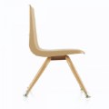 Alternate Image #3 of Tapered Leg Stackable Chair - 9.5" Seat Height - Natural