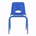 Thumbnail Image #2 of Nature Color Tapered Leg Stackable Chair With 13.5" Seat Height - Primary Blue