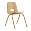 Tapered Leg Stackable Chair - 13.5" Seat Height - Natural