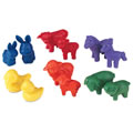 Bright Colored Friendly Big and Small Farm® Animal Counters - Set of 72
