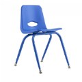 Thumbnail Image of Nature Color Tapered Leg Stackable Chair With 17.5" Seat Height Teacher Chair - Blue
