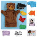 Bear Puppet and Story Props for Interactive Storytime - 12 Pieces