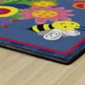 Thumbnail Image #4 of Friendly Cutie Bright Colored Bugs and Flower Carpet - 3' x 5' Rectangle