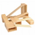 Sturdy Birch Wood Hollow Block Set for Building and Block Play