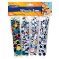 500 Multi Color and Classic Wiggly Eyes in Assorted Sizes for Crafting
