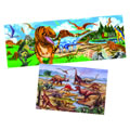 Dinosaur Floor Puzzle Set for an Interactive Prehistoric Lesson - Set of 2